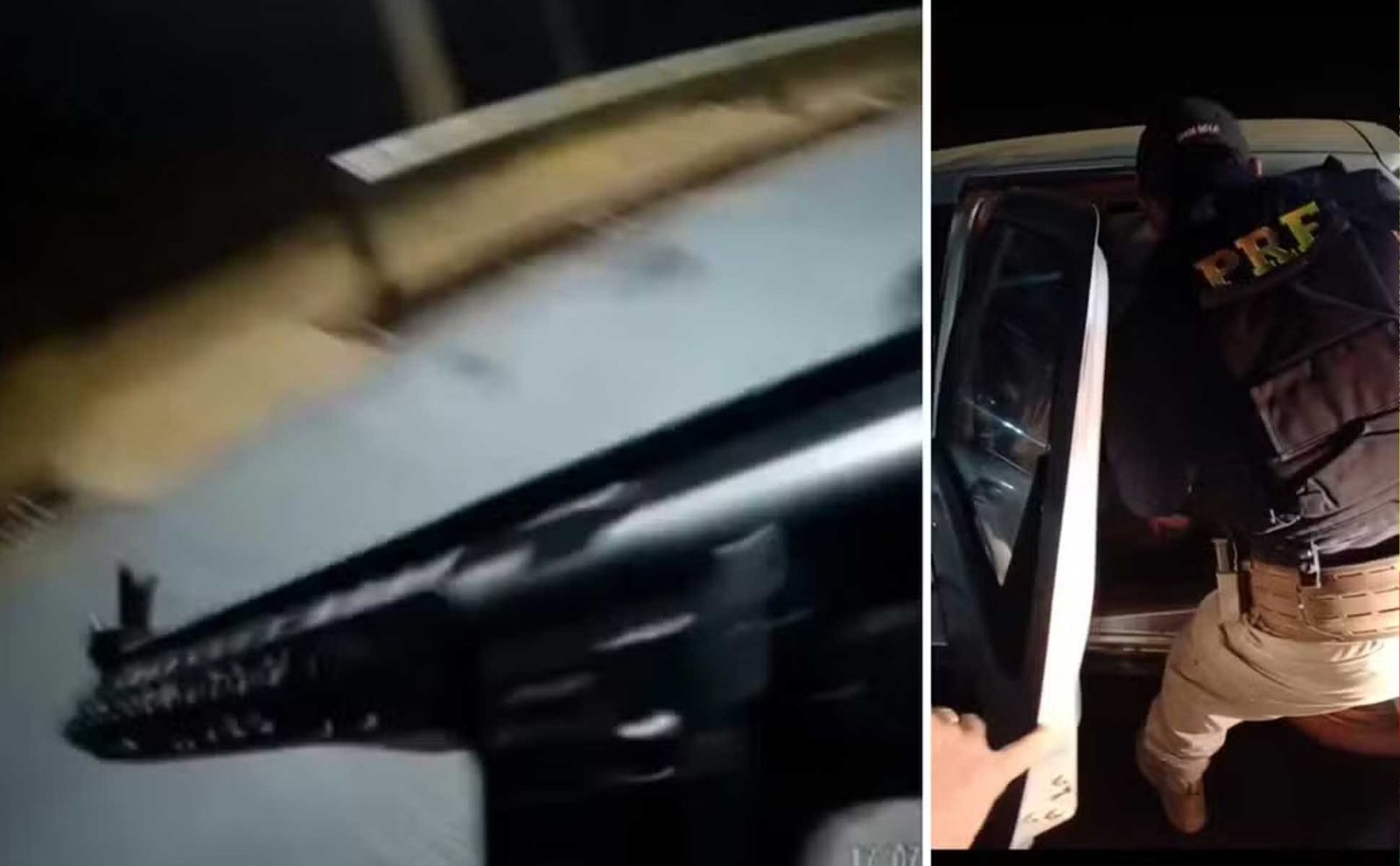 ‘Desce com a mão na cabeça’: Casal desobedece ordem de parada, tenta fugir mas acaba preso após perseguição na BR-153; Vídeo