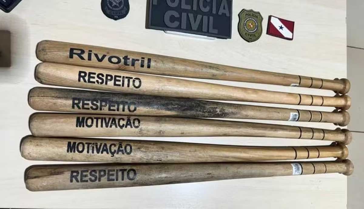 Polícia apreende bastões com palavras de incitação à violência no interior do Pará