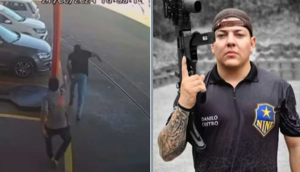 Vídeo: Instrutor de tiro é executado em posto de Aparecida de Goiânia