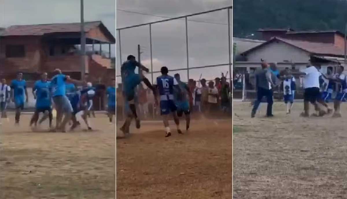 Final de campeonato termina em briga generalizada e sem campeão em Goiás