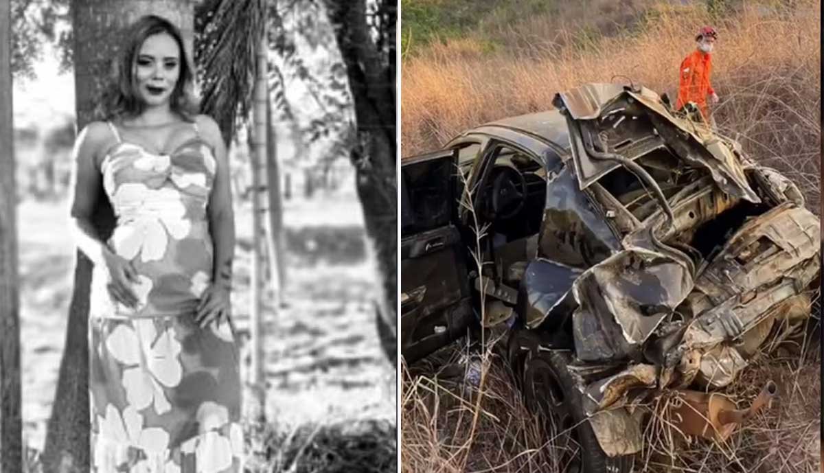 Mulher morre e outras três pessoas ficam feridas após carro capotar na TO-040