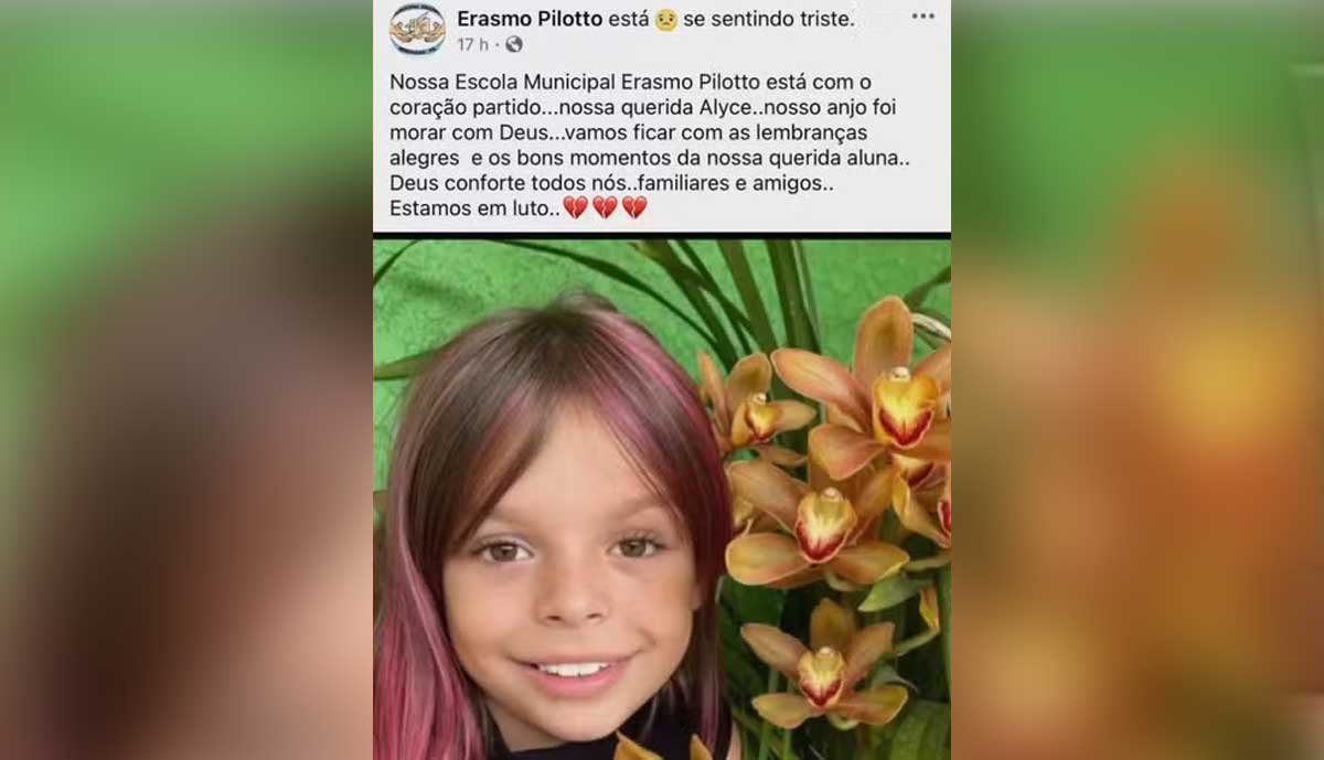 Caso de aluna de 10 anos que morreu após passar mal em escola do Paraná é investigado pela polícia