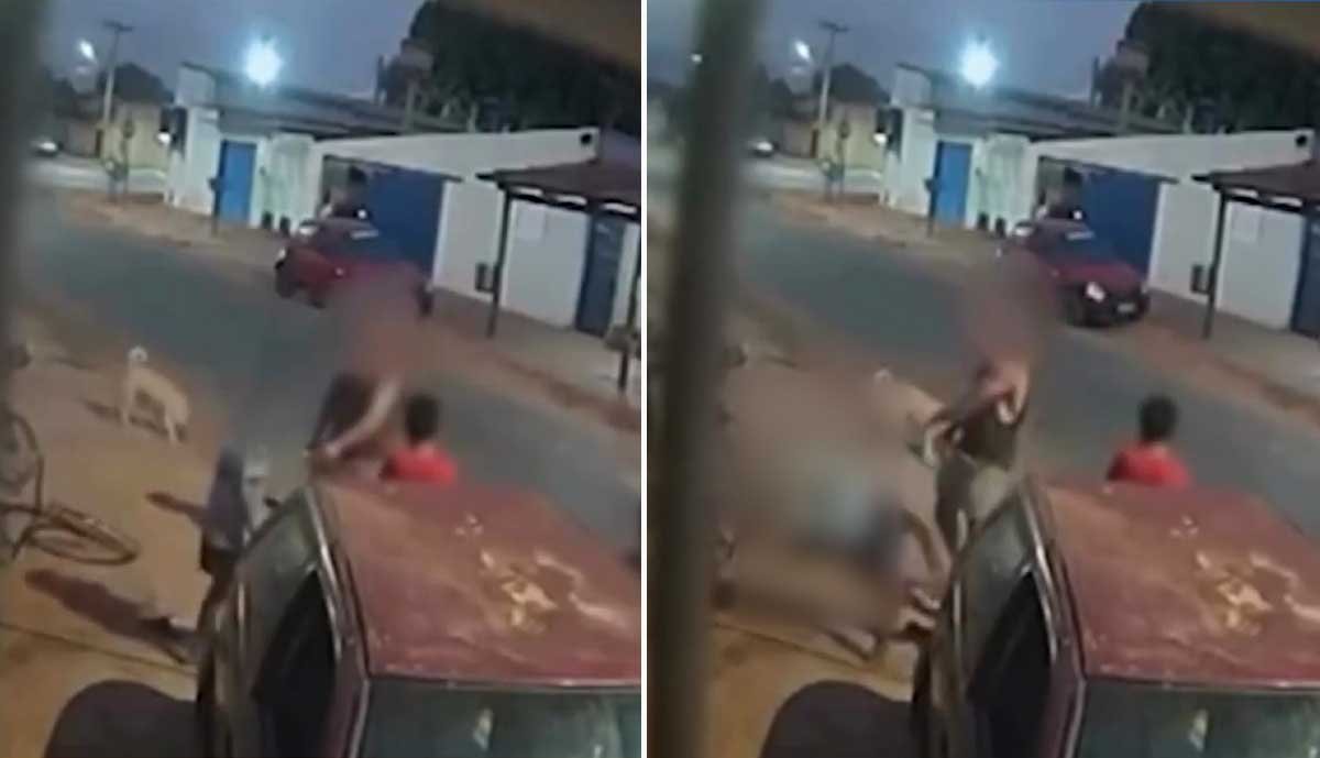 Menino de 12 anos fratura ombro após levar soco de fisiculturista por pegar manga em quintal