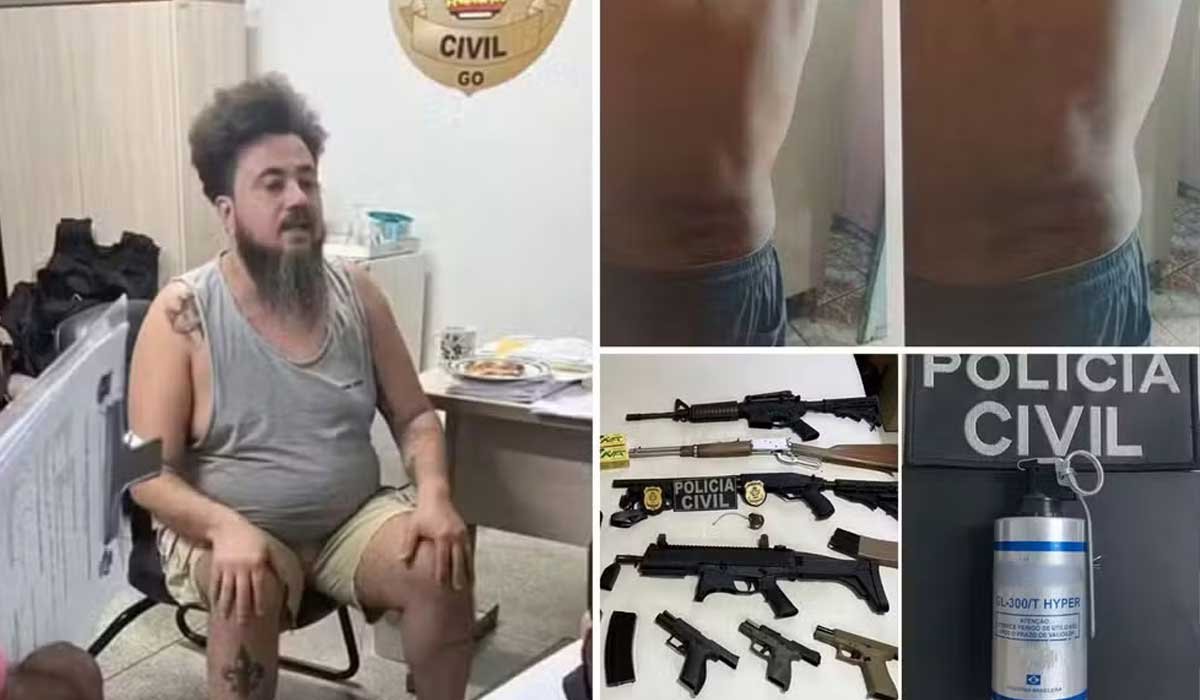Falso advogado suspeito de tortura, aplicar golpes de R$ 1 milhão e manter arsenal em casa é indiciado em Goiânia