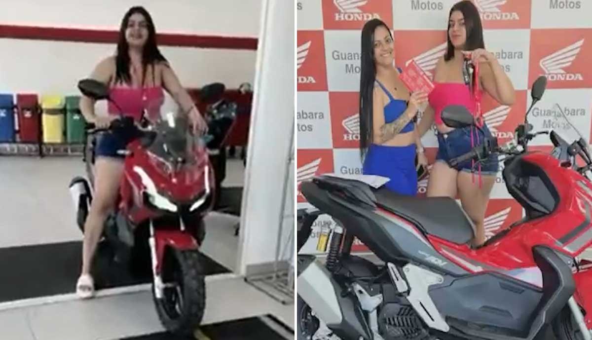 Irmãs são roubadas logo após saírem com moto 0 km de concessionária no RJ