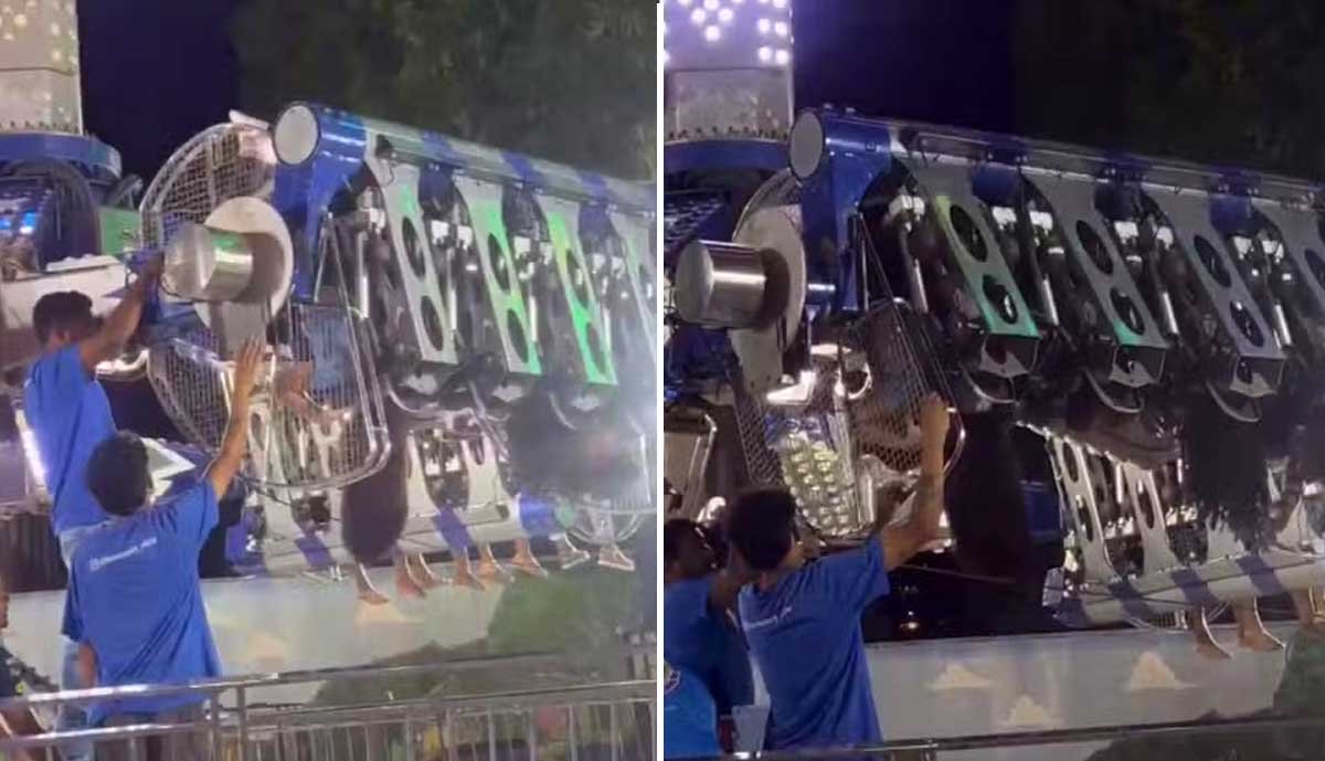 Visitantes ficam de cabeça para baixo após pane em brinquedo de parque de diversões no PA; Vídeo