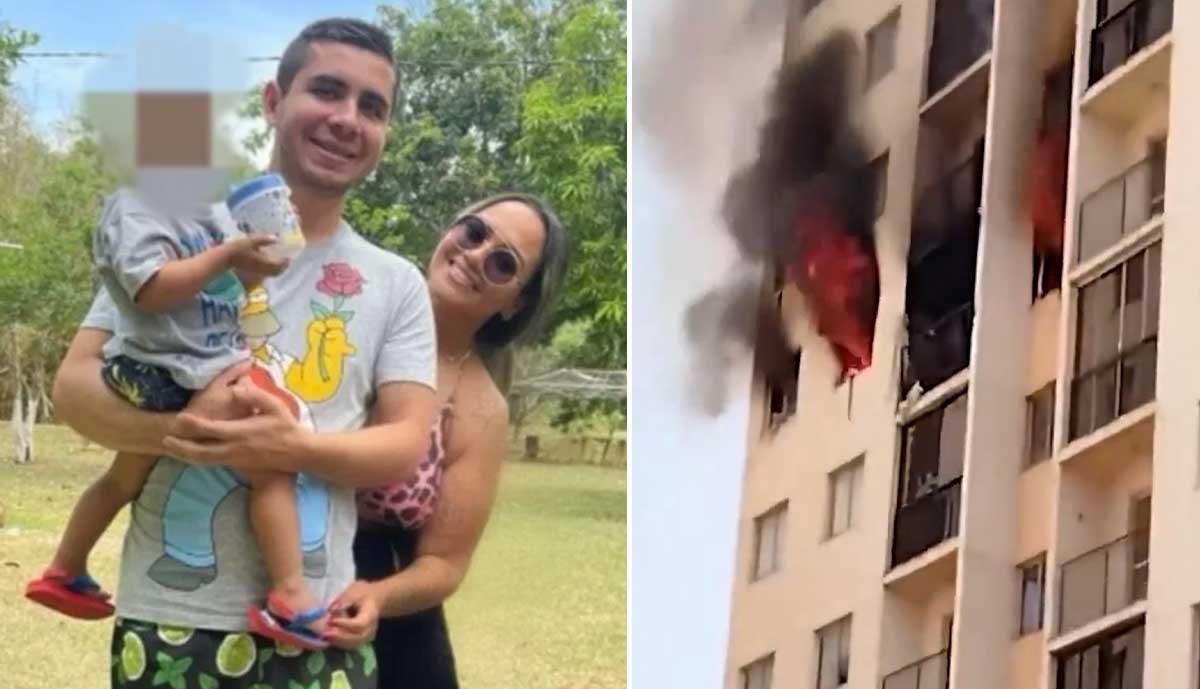 Incêndio que matou casal e bebê foi causado por produto usado em impermeabilização de sofá