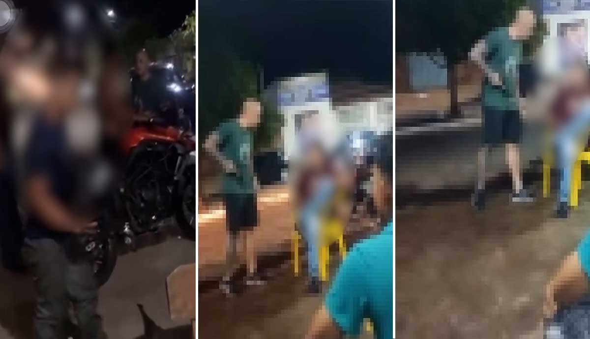Vídeo: Coronel da PM à paisana do TO é filmado xingando e ameaçando jovens em oficina