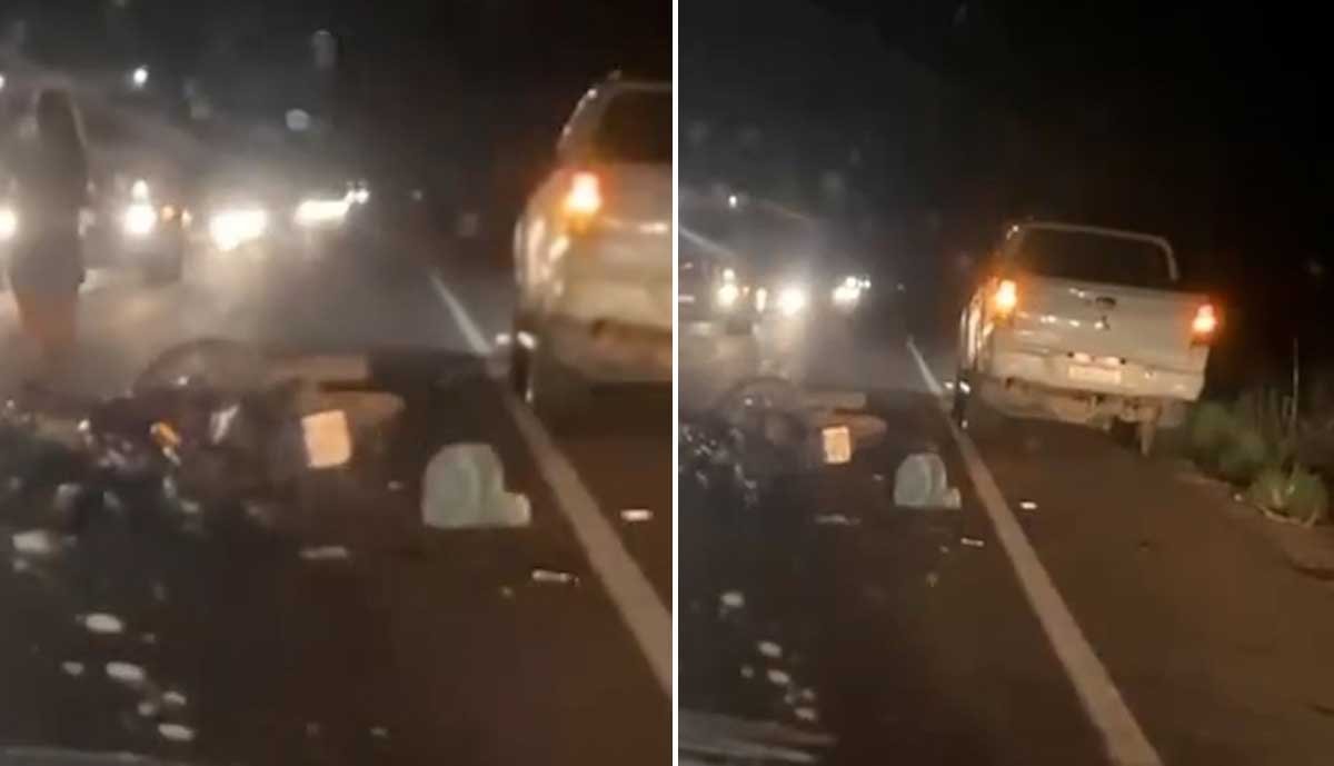 Dois motociclistas morrem após colidir na traseira de caminhão parado e sem sinalização na TO-050
