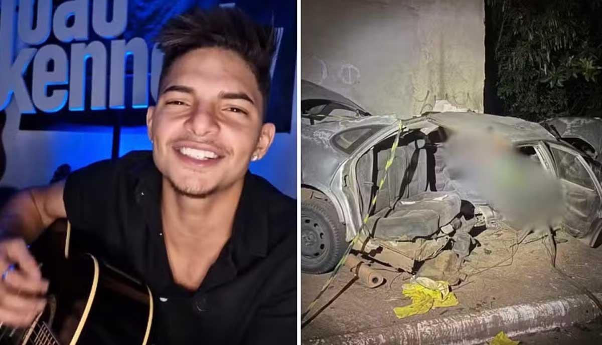 Borracheiro que sonhava com carreira na música sertaneja morre após carro se partir ao meio ao bater contra muro - Sou Mais Notícias