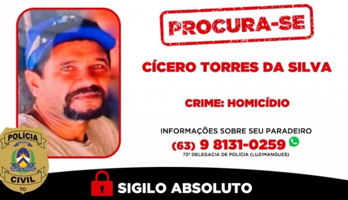 Polícia divulga foto de suspeito de matar caseiro a facadas em Porto Nacional - Sou Mais Notícias