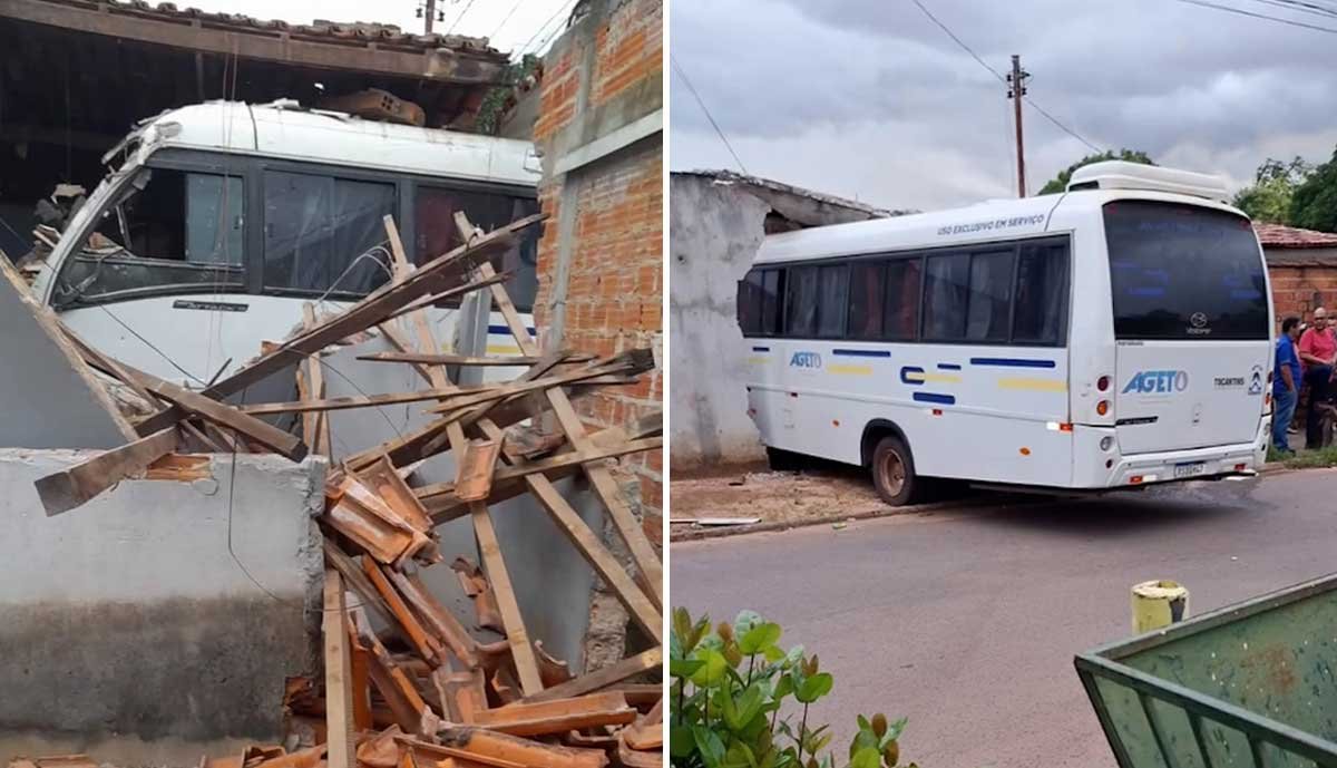 Vídeo: Van com trabalhadores de Agência de Obras do Tocantins invade casa e motorista fica ferido - Sou Mais Notícias