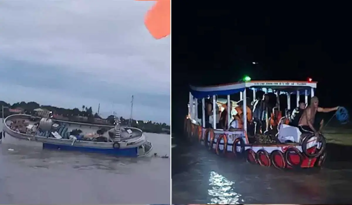 Cerca de 60 pessoas são resgatadas após naufrágio de embarcação no Marajó; Vídeo