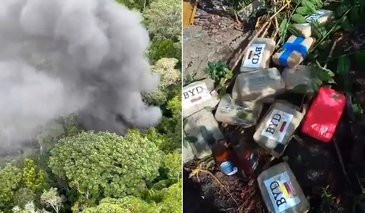 Avião é interceptado pela FAB, cai e espalha drogas em aldeia indígena entre o PA e MT; Vídeo